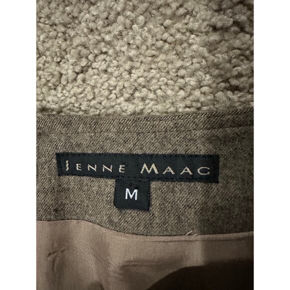 Jenne Maag Light Brown Wool-Blend Skirt w/Pockets DarkAcademia OfficeCore Size M - Picture 7 of 7